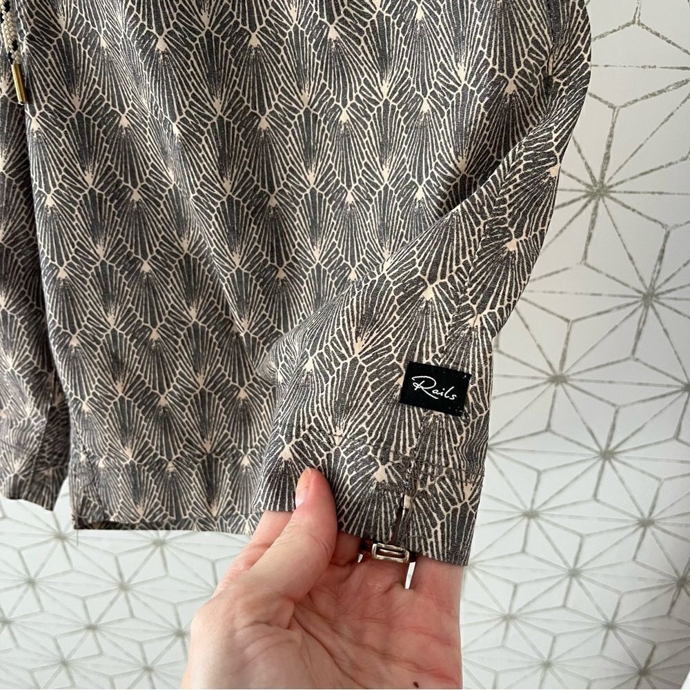 Rails Art Deco Patterned Swim Trunks - Picture 4 of 6